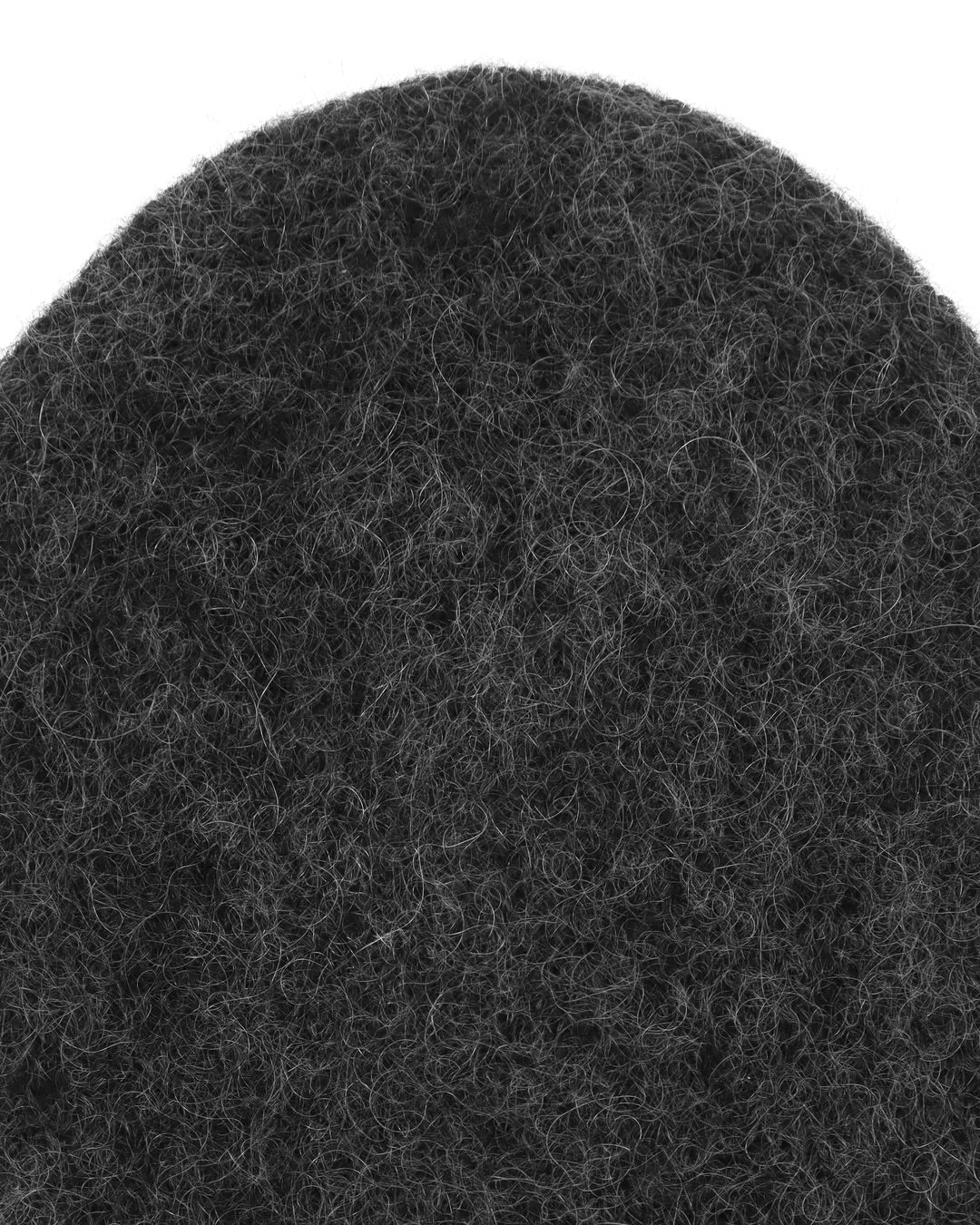 Black Bonnet Mohair Beanie