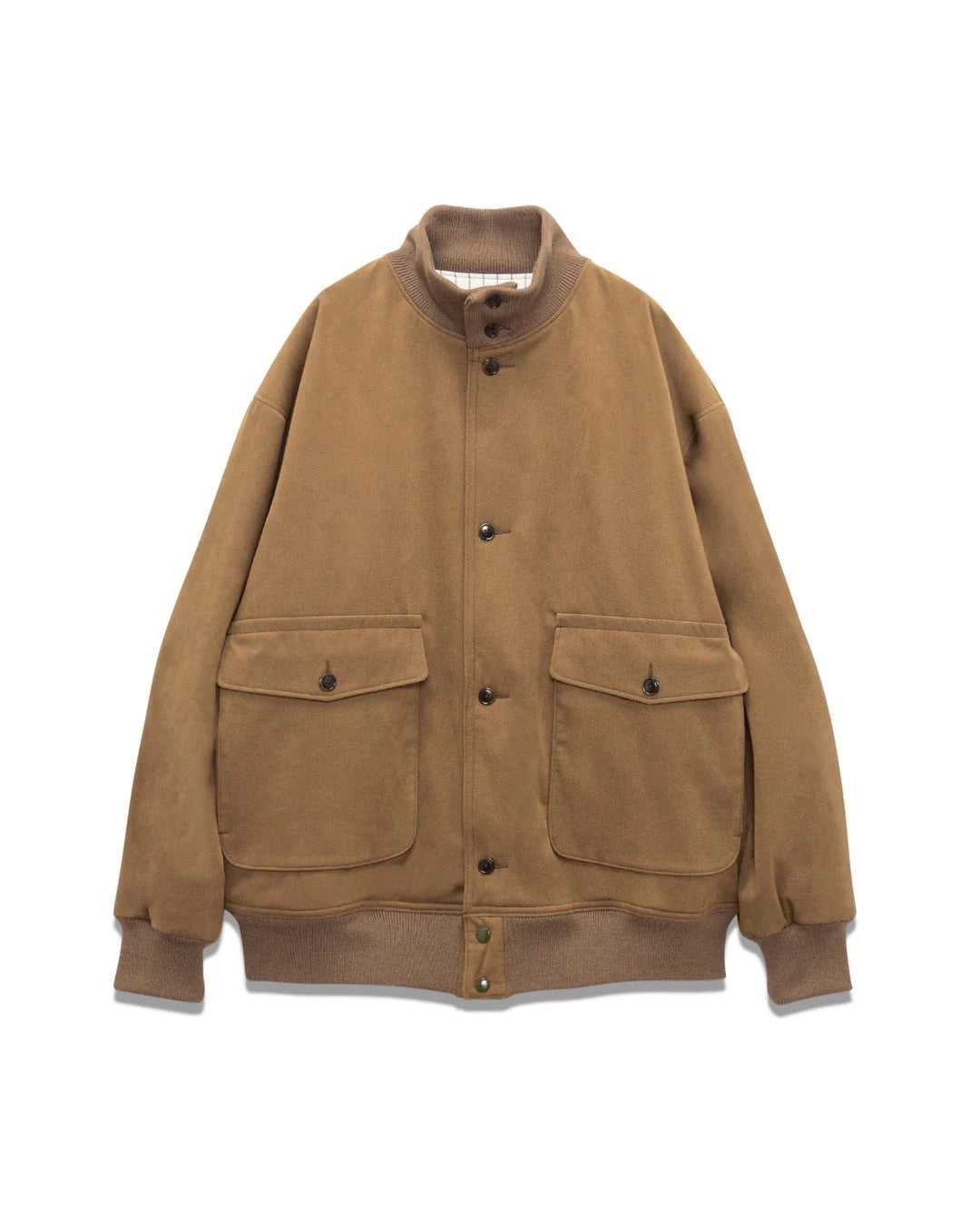 Beige Insulation Crew Jacket