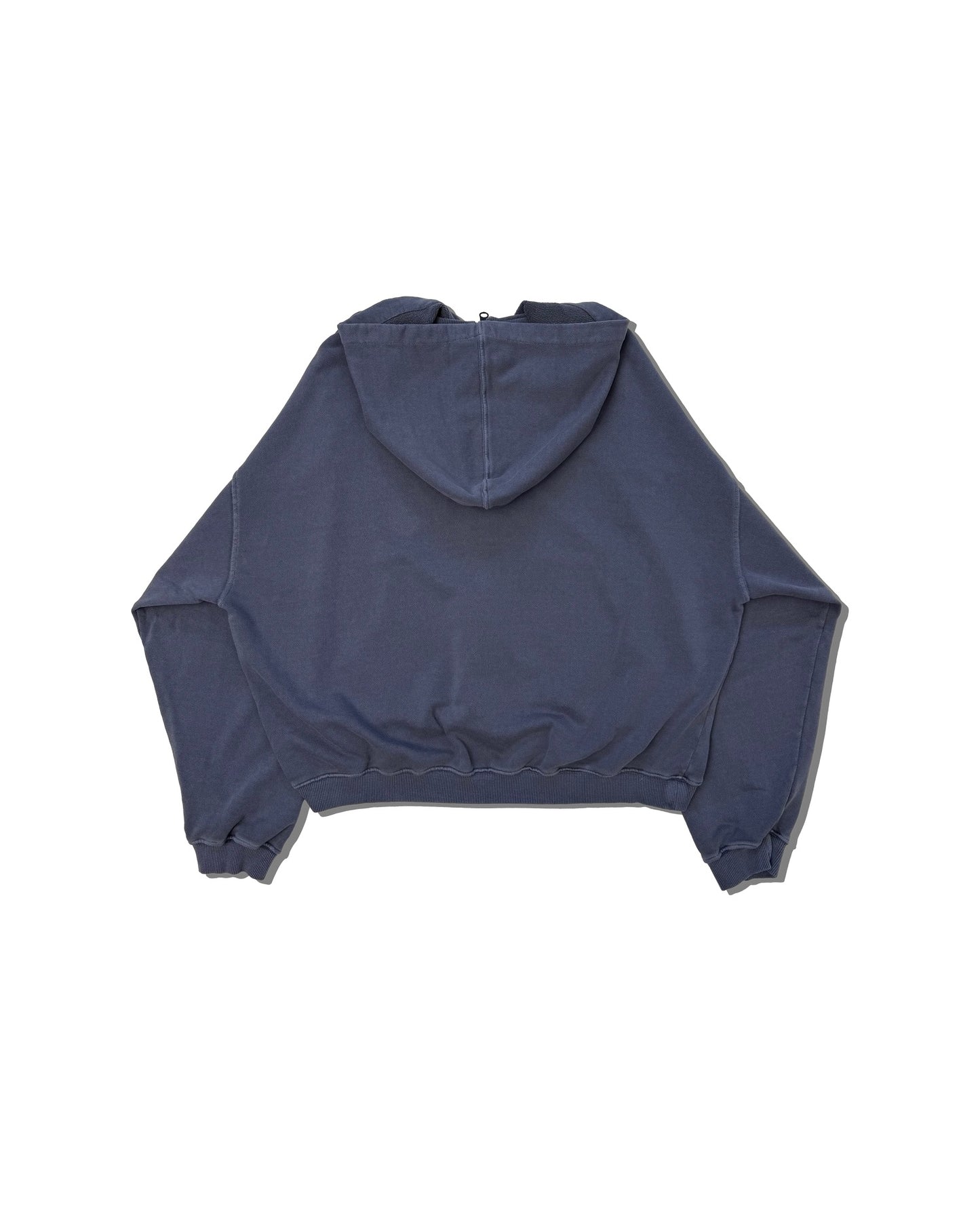 FFFPOSTALSERVICE Ghost Lilac Curved Zip-Up Round Hem Hoodie