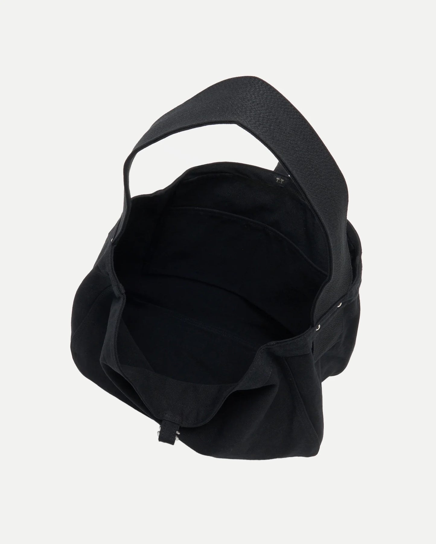 Black Cotton Lot.004 Newsboy Bag