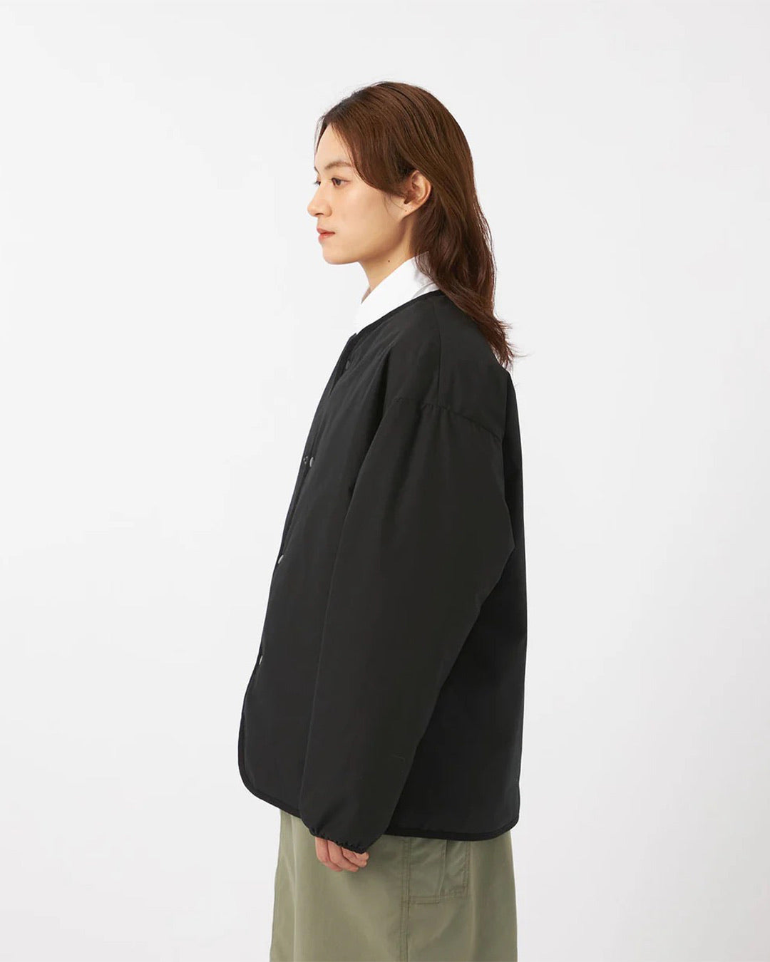Black Reversible Down Cardigan