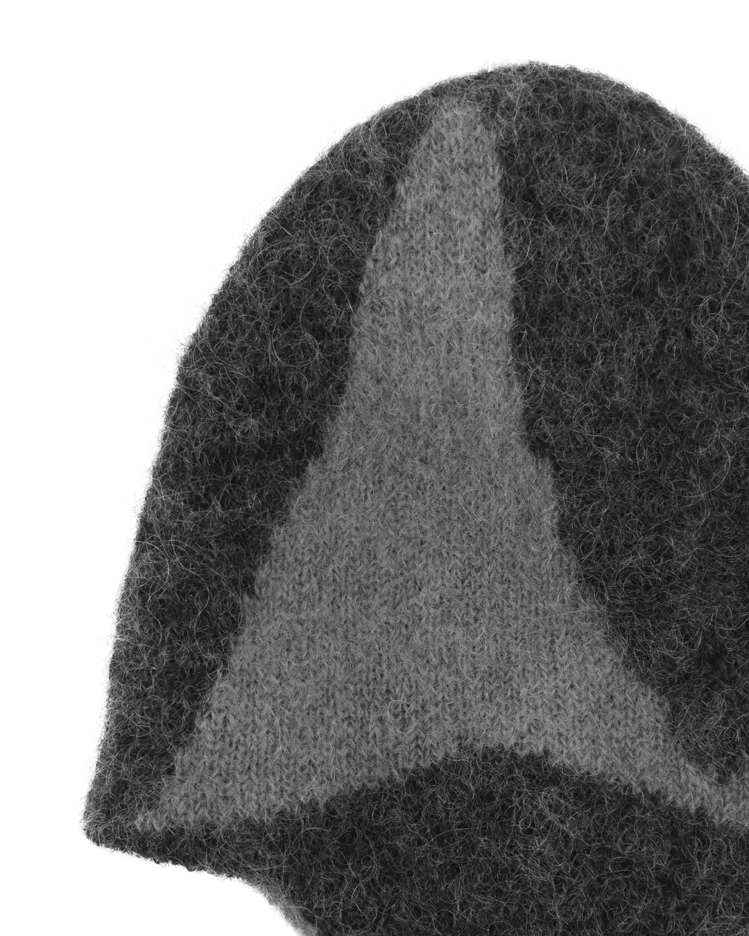 Black Bonnet Mohair Beanie