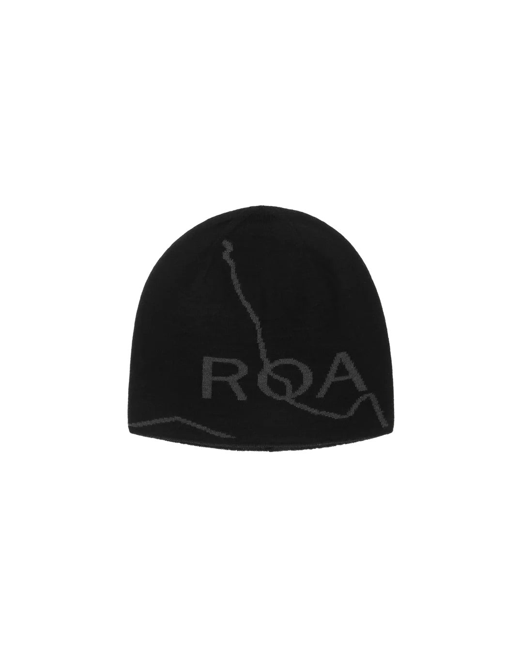 Black Logo Wool Beanie