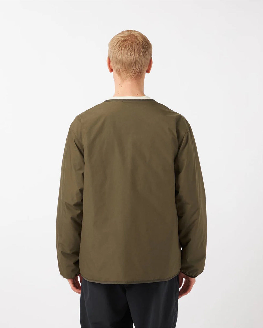 Brown Reversible Down Cardigan