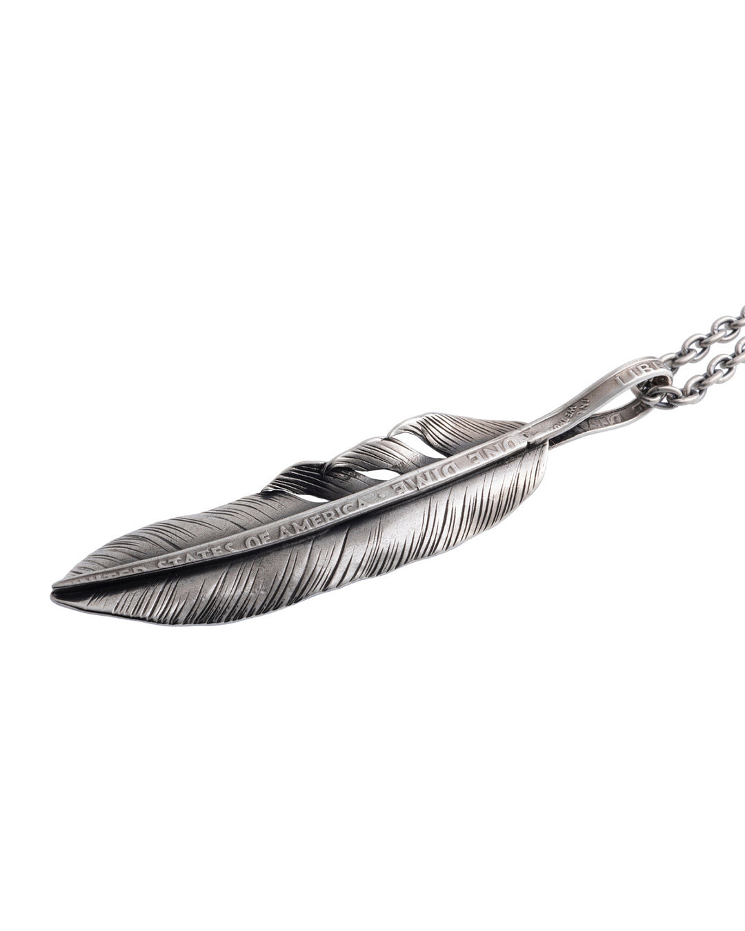 Liberty Feather Large Pendant Necklace
