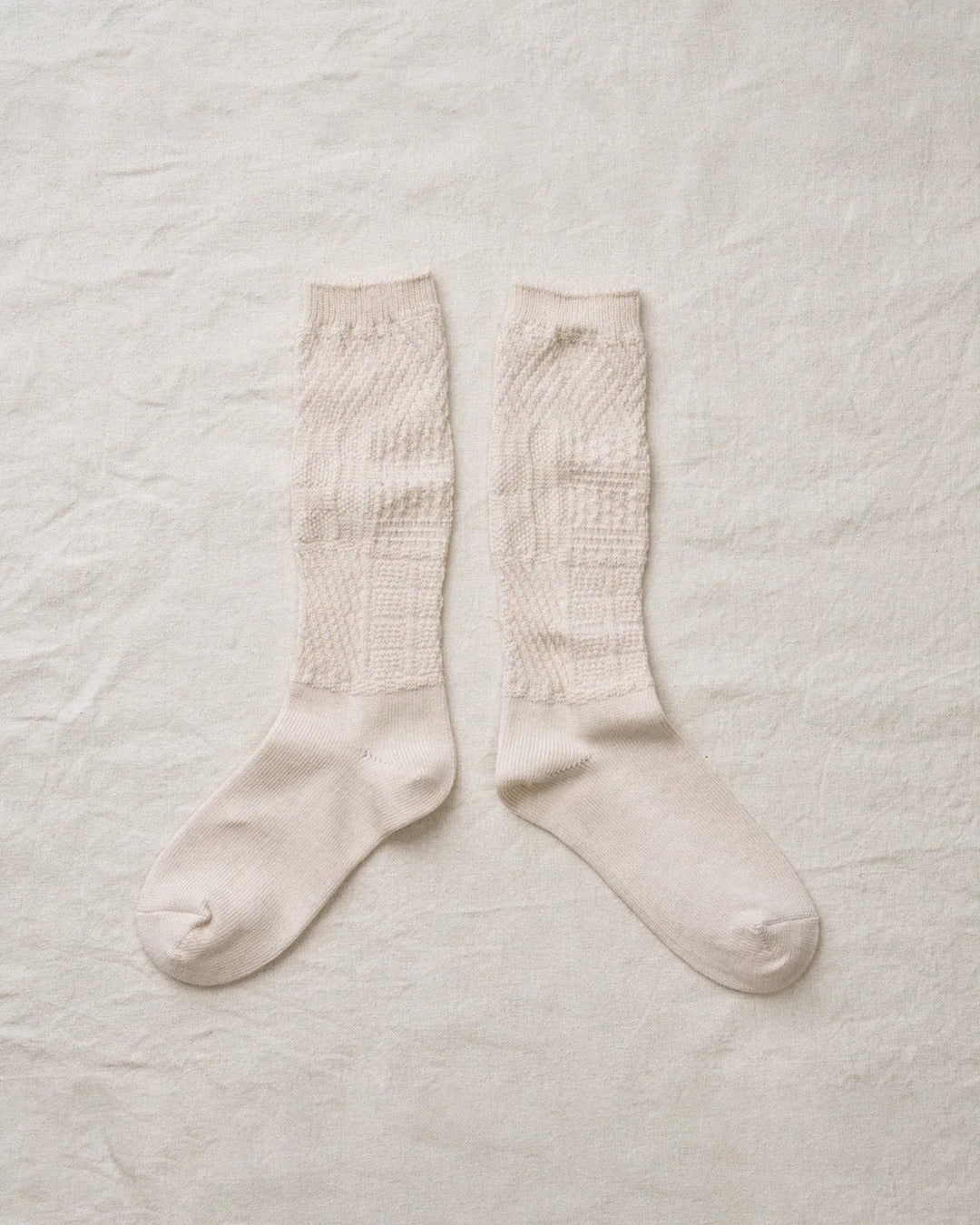 White Organic Cotton Yak Knitting Patterns Socks