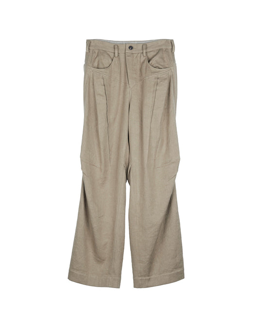 Articulated Knee Denim Trousers