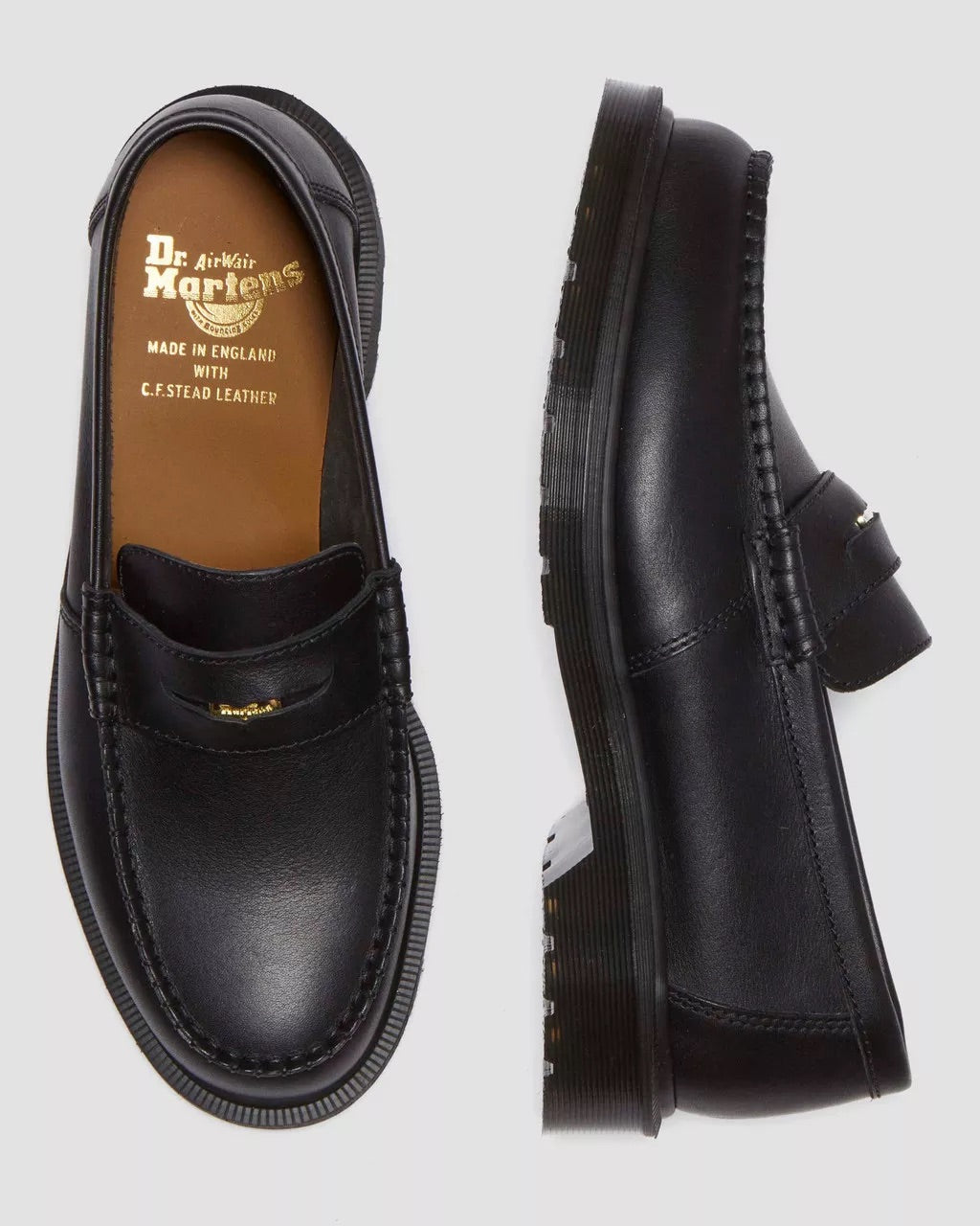Black Penton Leather Loafer