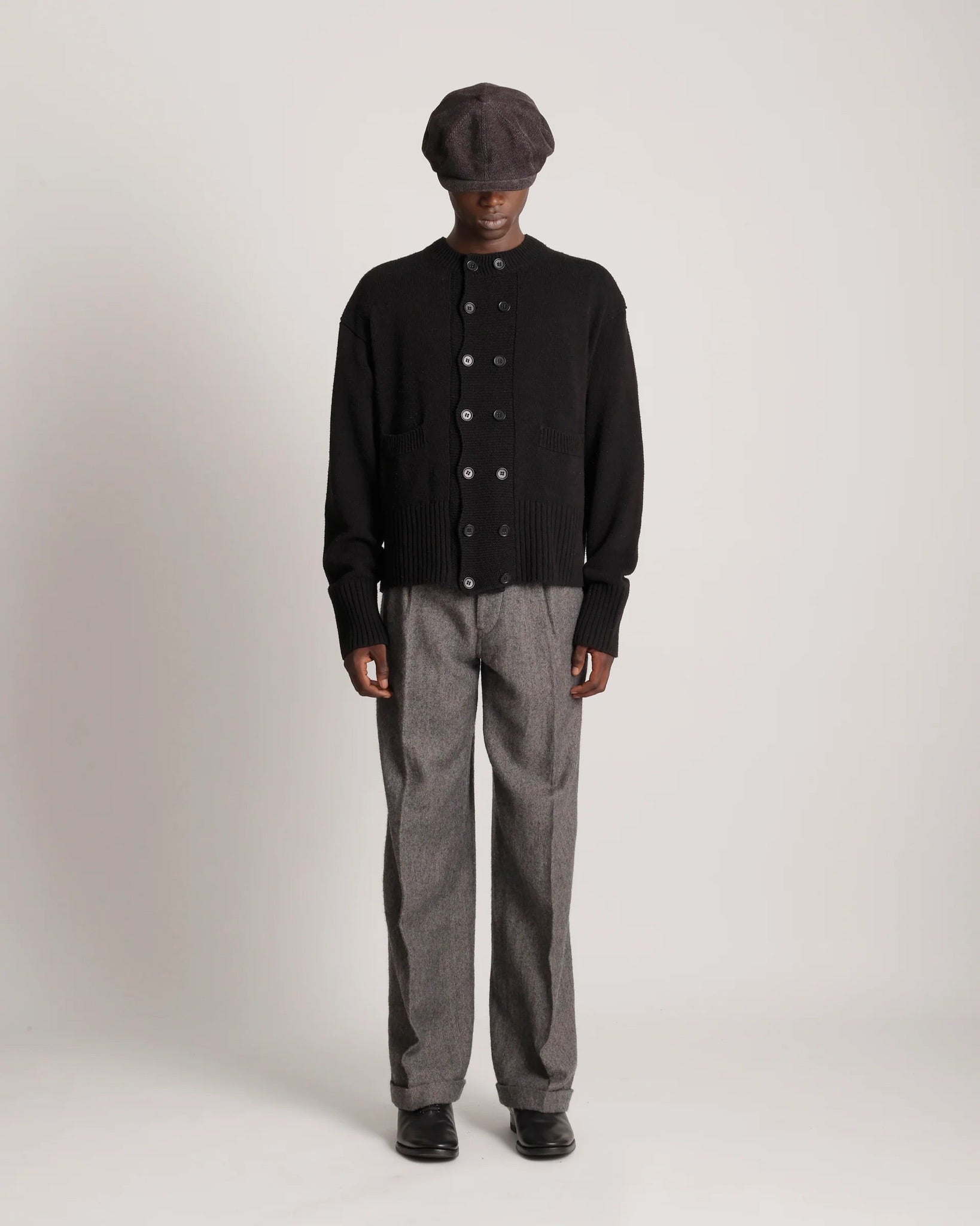 Brown Lot.506 DB Cardigan