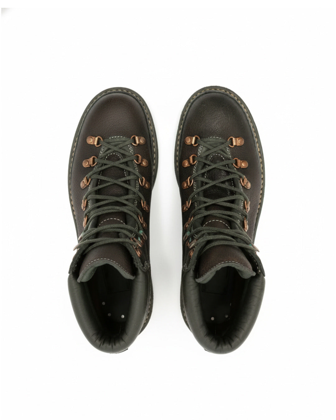 Green Horse Leather 19M Hiking Boots