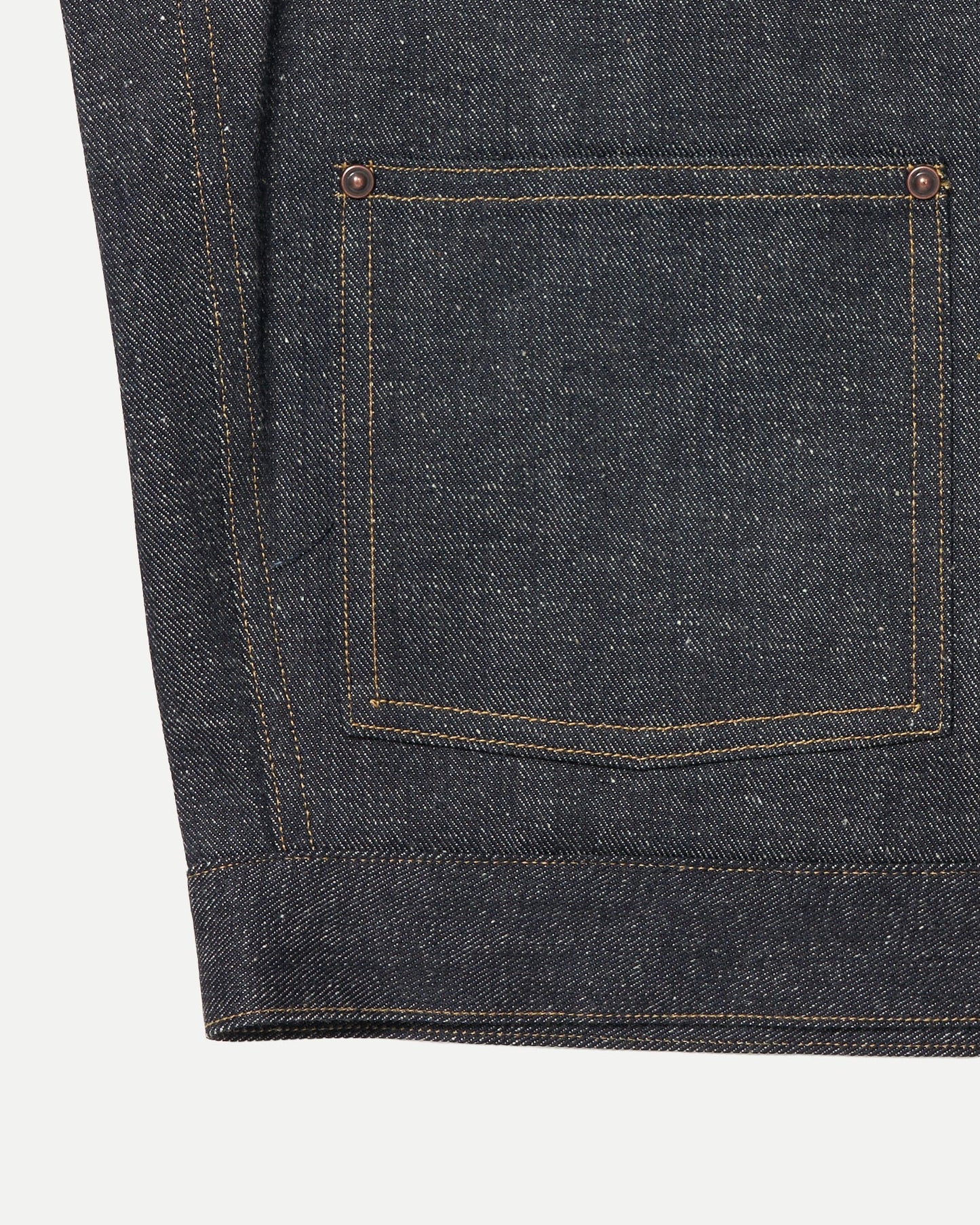 Raw Indigo Lot.714 Denim Jacket Side Panel