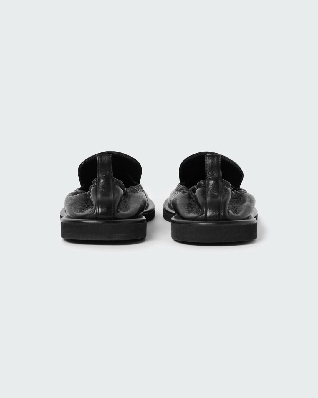 Black Donovan Elastic Back Leather Loafer