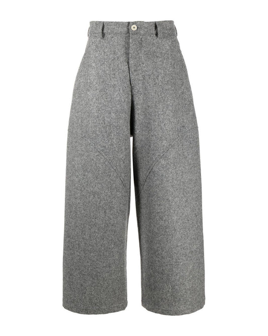 Marl Grey Carpenter Wool Trouser