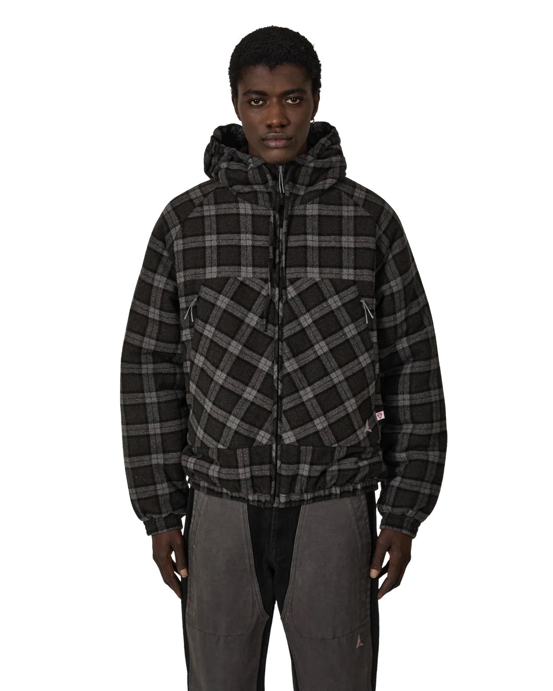 Anthracite Logger Wool Primaloft Checked Jacket