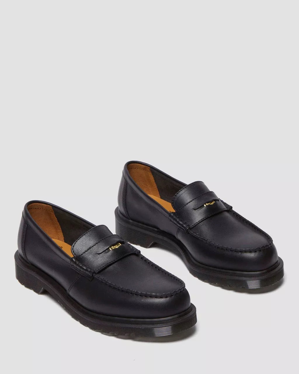 Black Penton Leather Loafer