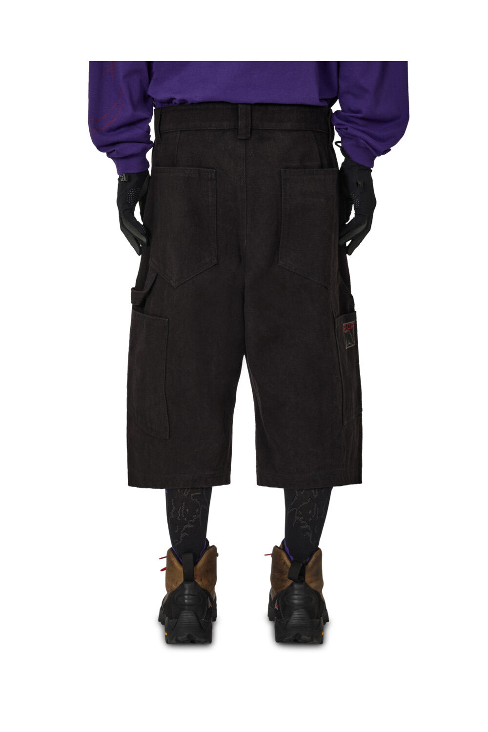 Washed Black Ash Canvas Shorts