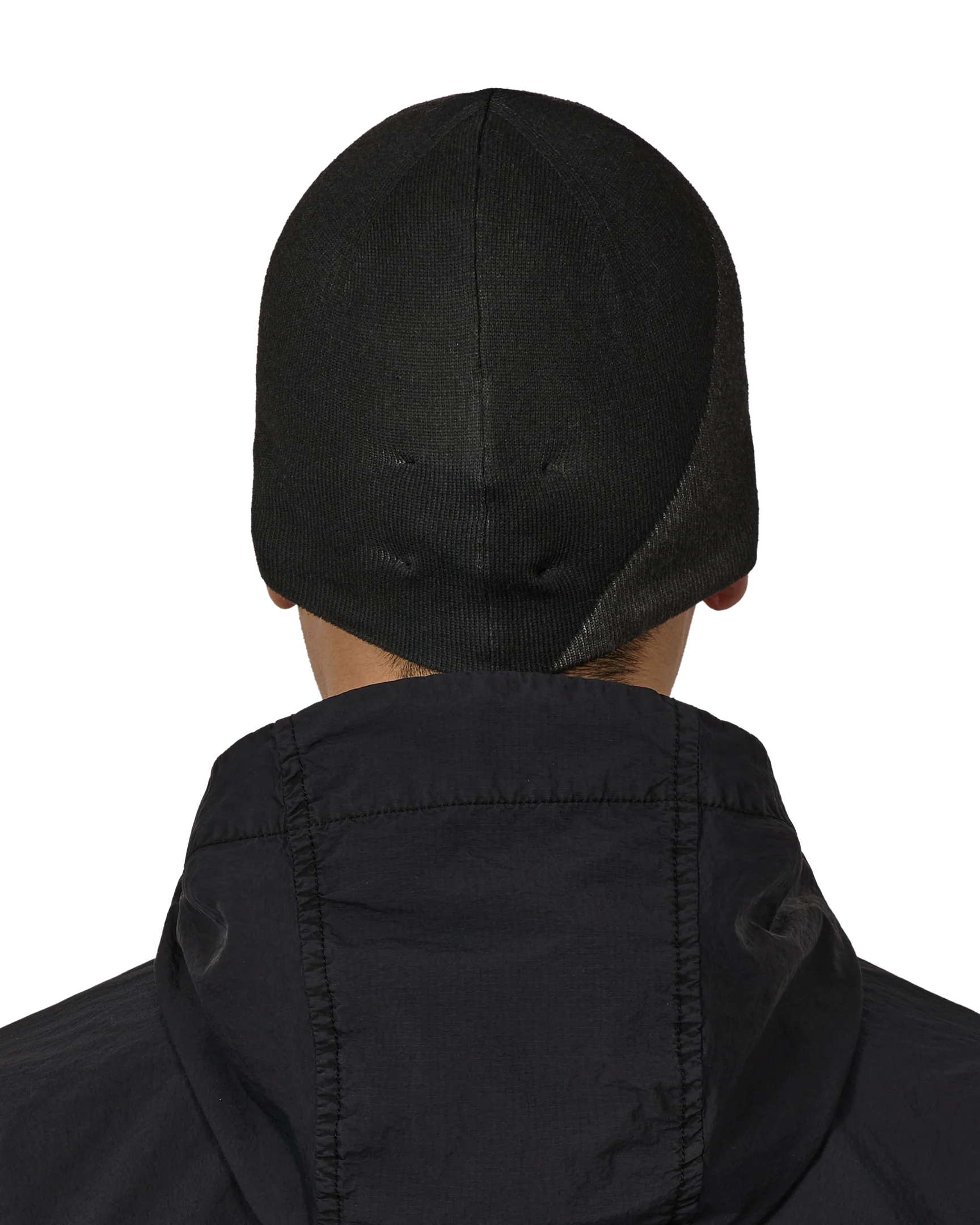 Black Logo Cotton Beanie
