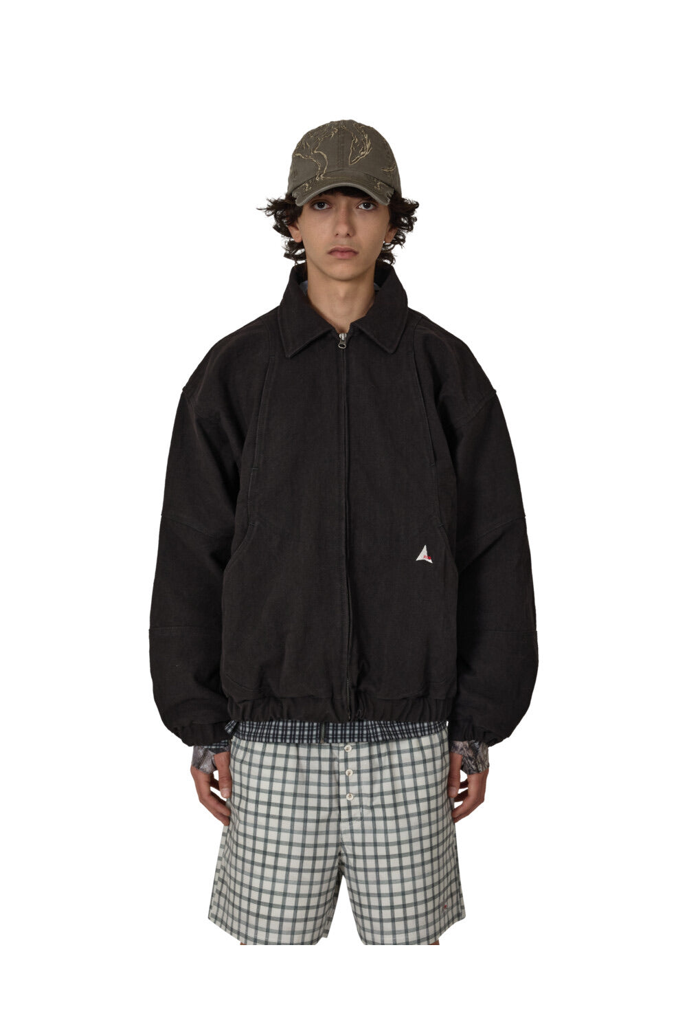 Washed Black Ash Canvas Jacket