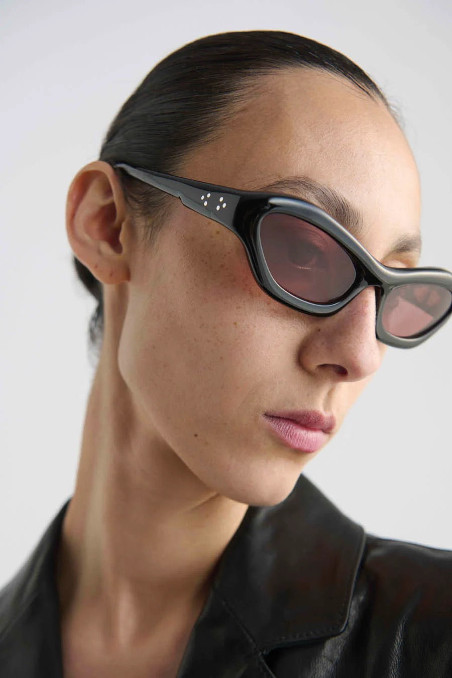 HAYYA Black Acetate with Tobacco Lens