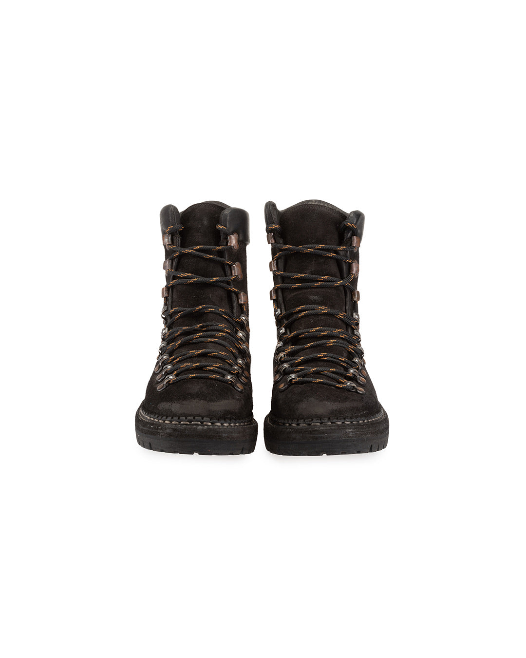 Black Groppone Reverse Leather 2006V Hiking Boots