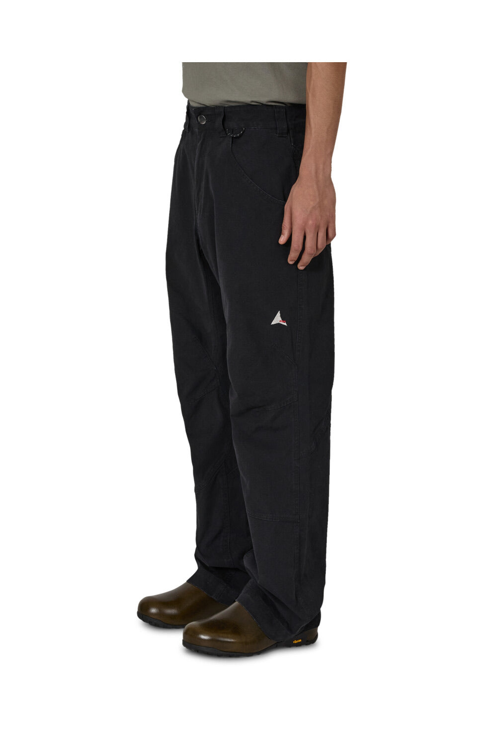 Anthracite Crimp Shaped Cotton Pants