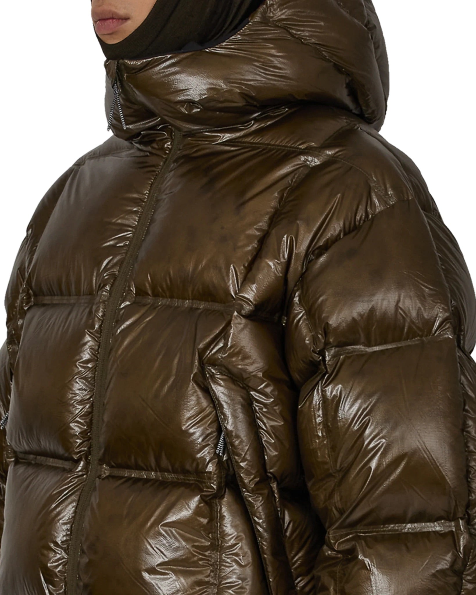 Dark Green Cube 650 Fill Power Down Jacket