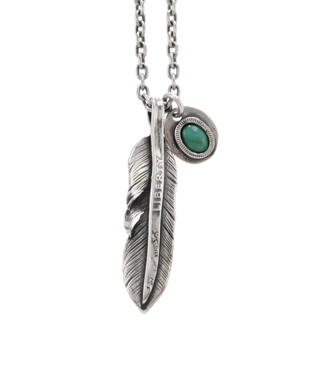 Liberty Feather Pendant Necklace