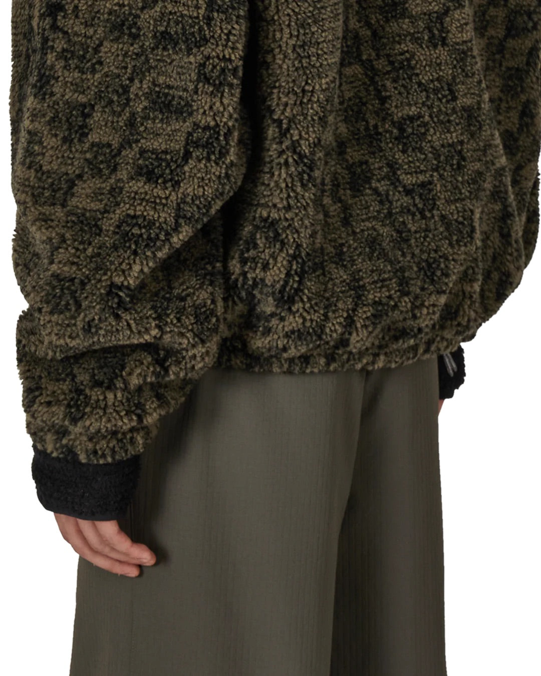 Olive Ewe Furry Jacket