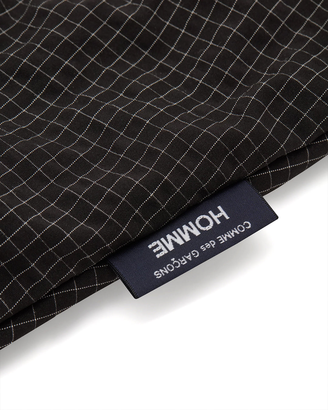 Black/White polyester grid check pattern Crossbody Bag