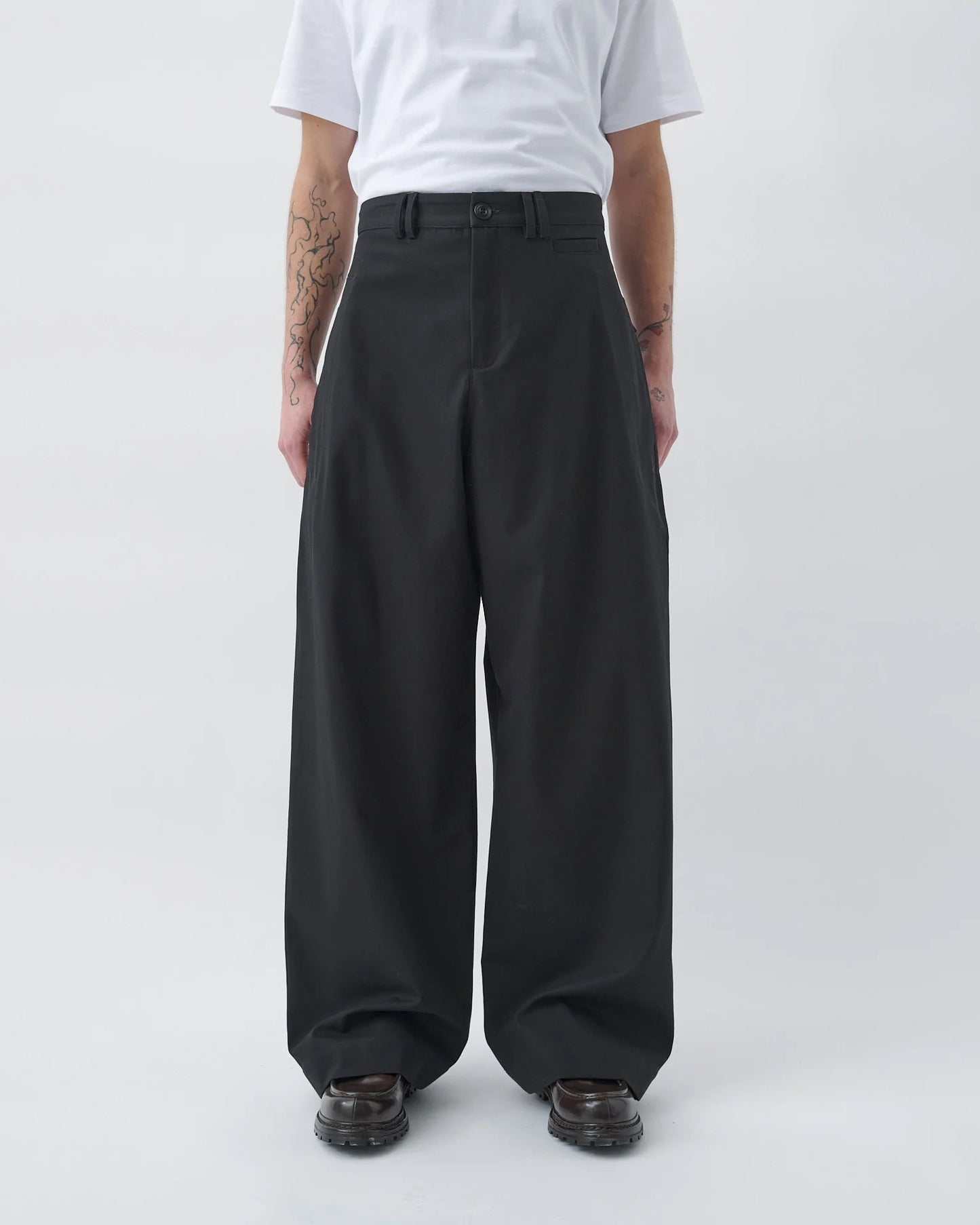Black Wide Tailored Trouser