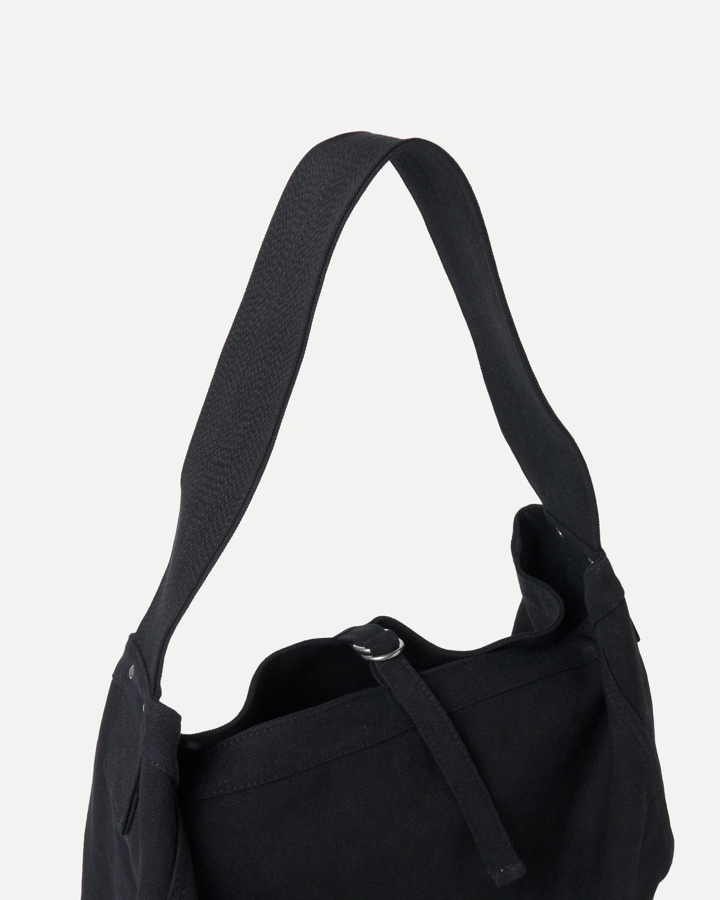 Black Cotton Lot.004 Newsboy Bag