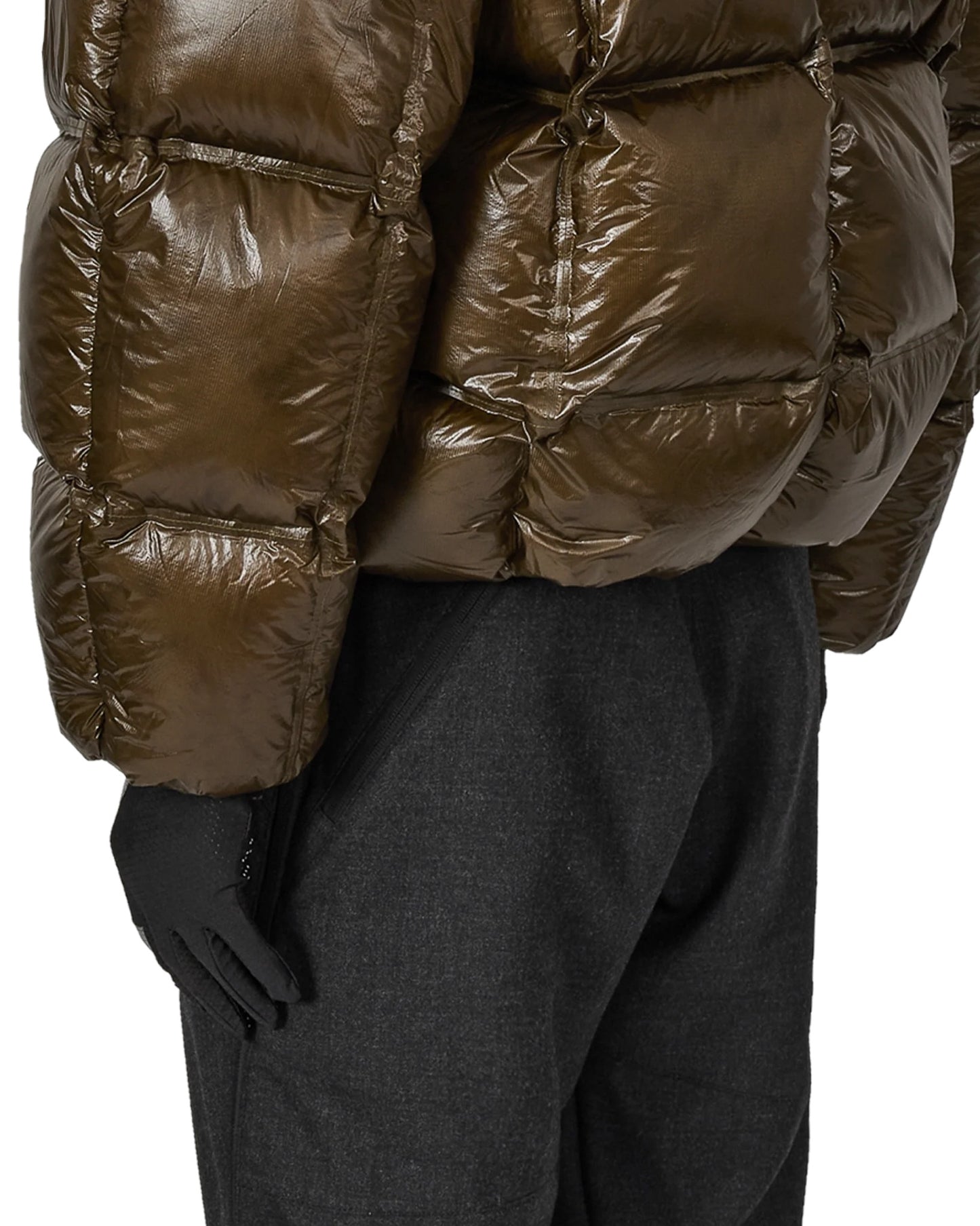 Dark Green Cube 650 Fill Power Down Jacket