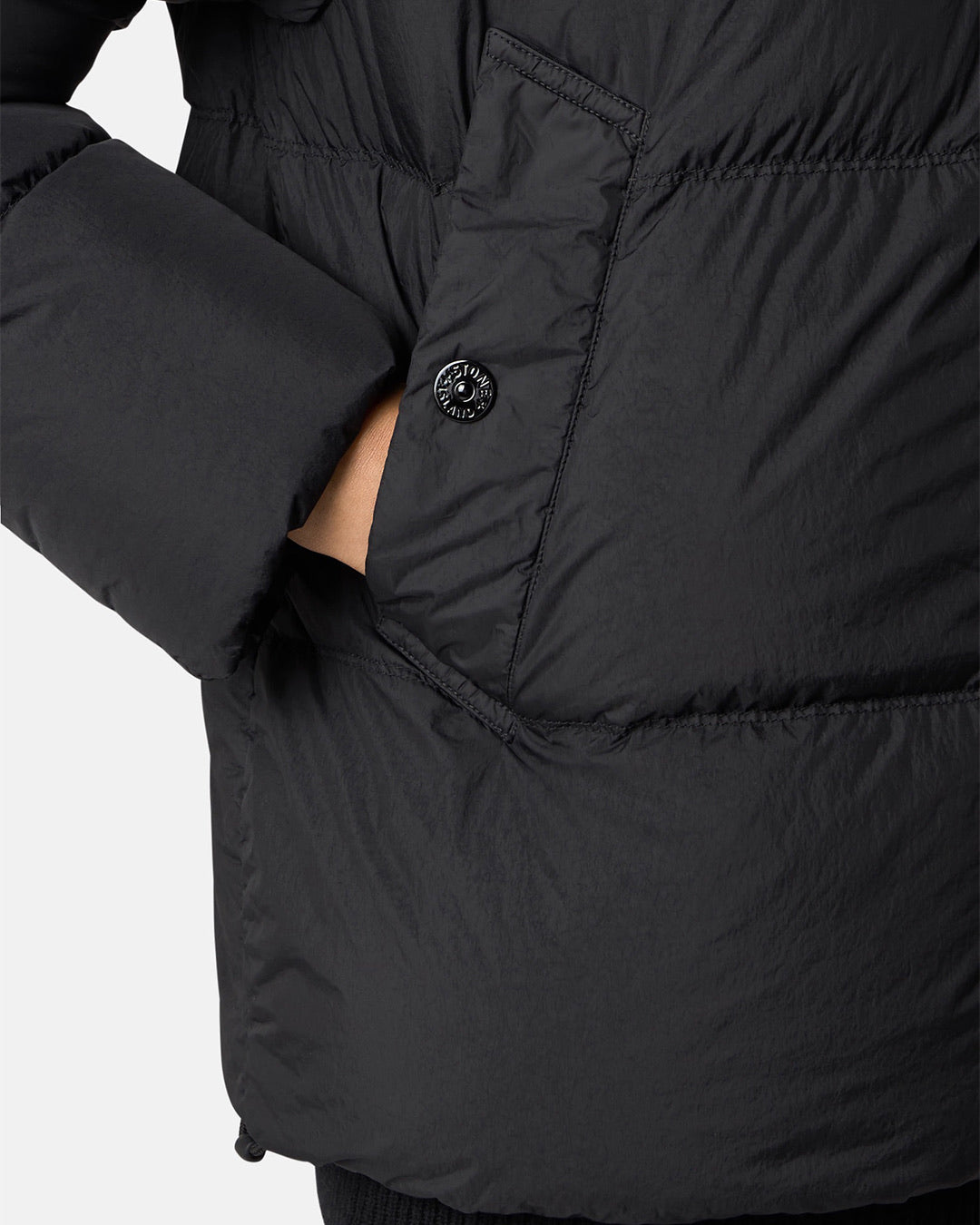 Black Crinkle Reps NY Down Jacket