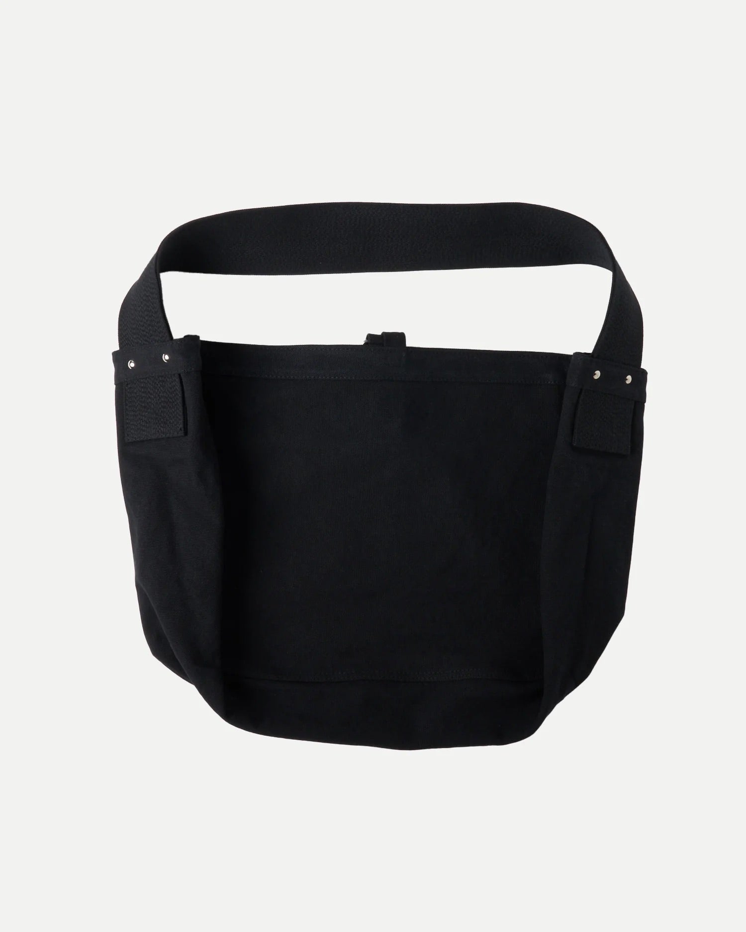 Black Cotton Lot.004 Newsboy Bag