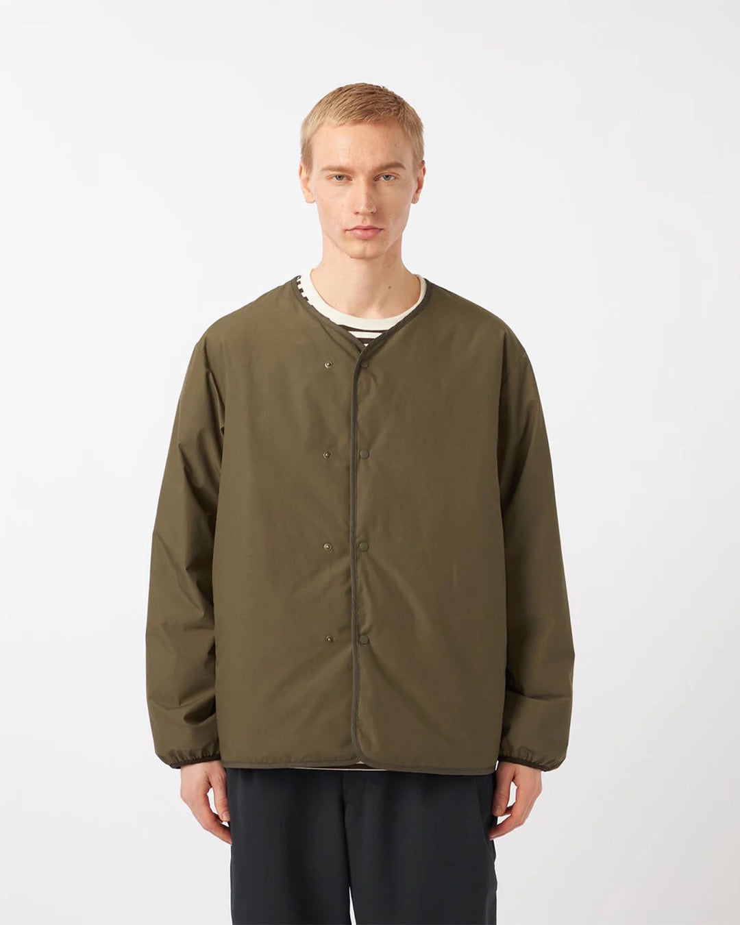 Brown Reversible Down Cardigan