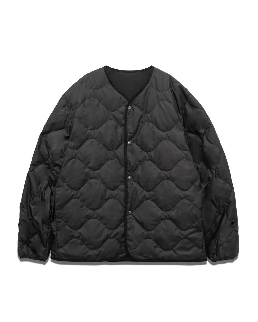 Black Reversible Down Cardigan