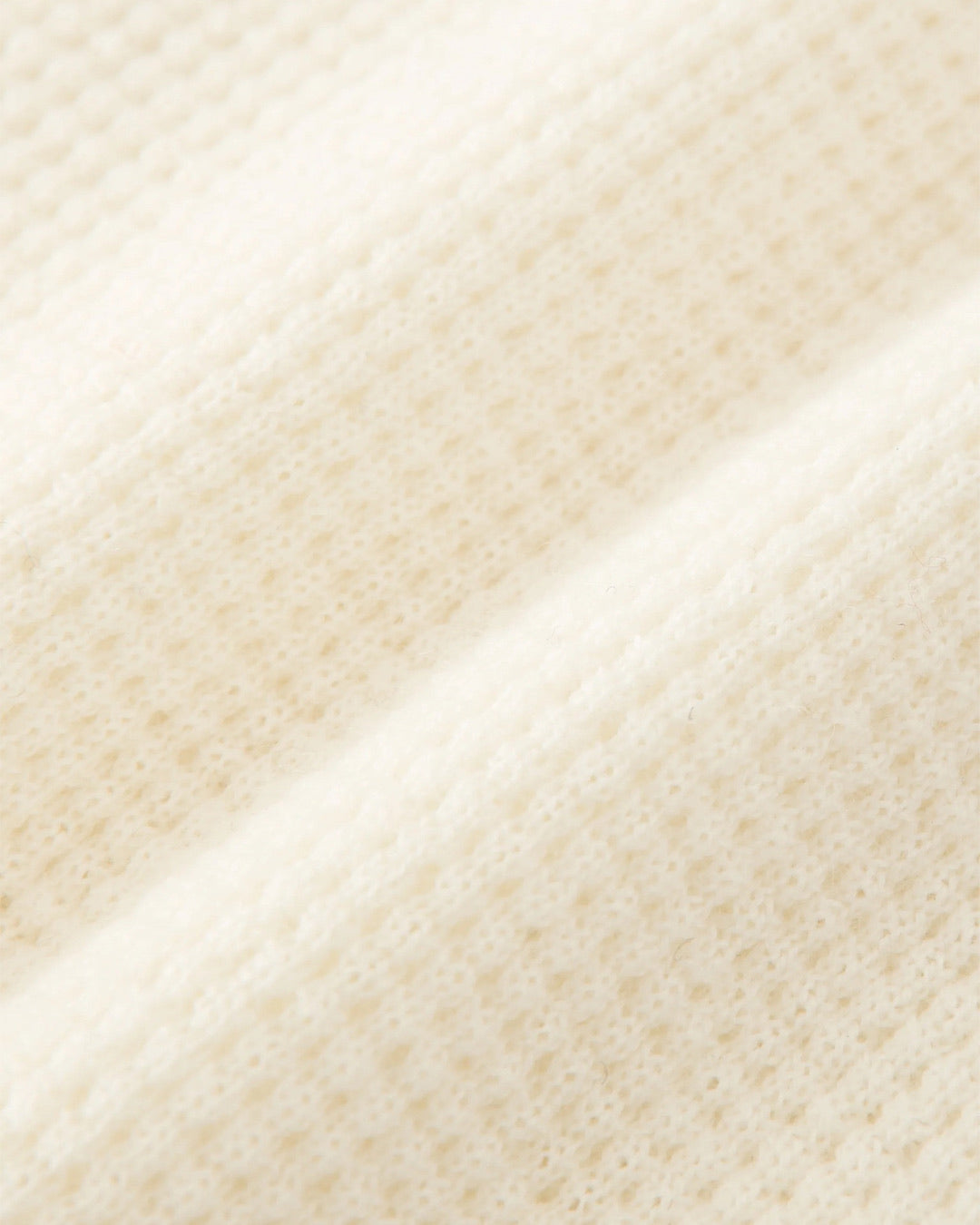 Parchment Portland Cashmere Waffle Knit