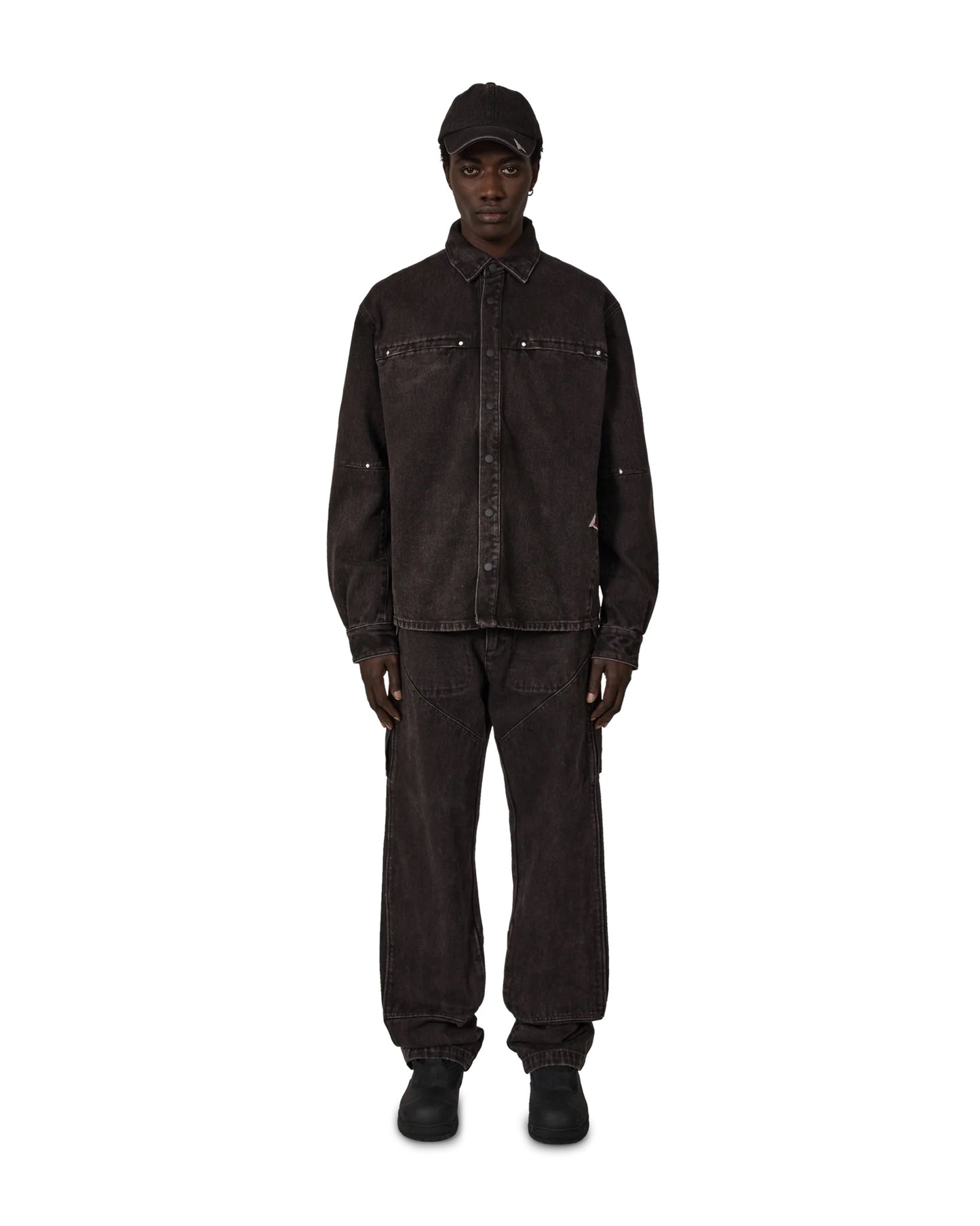 Dark Brown Lona Denim Shirt