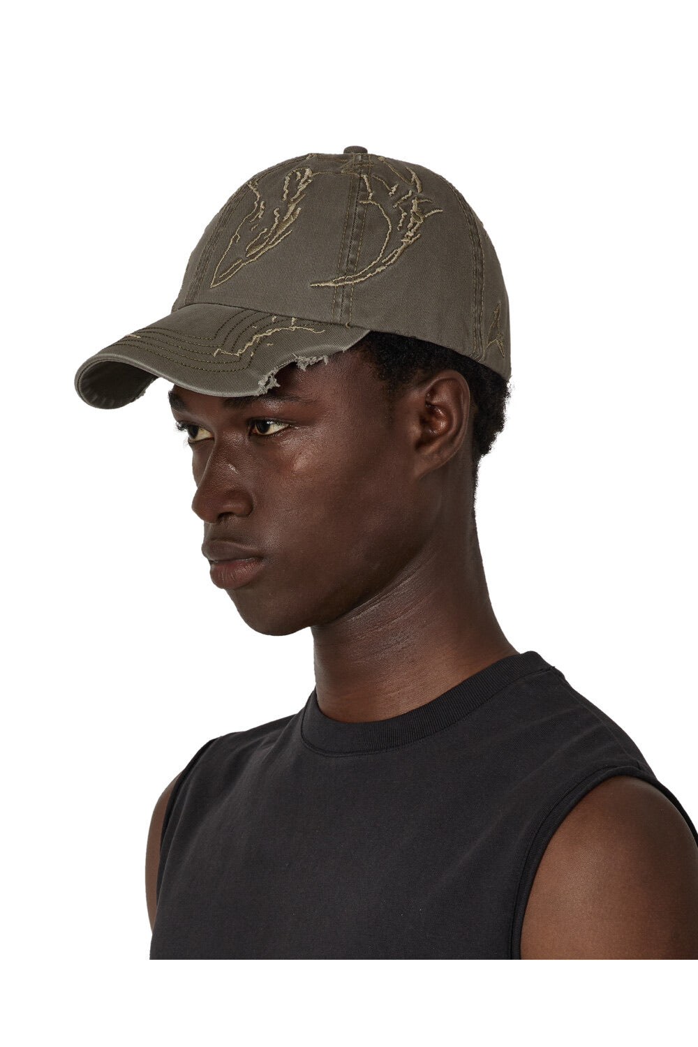 Sage Green Ryli Embriodered 6 Panel Cap