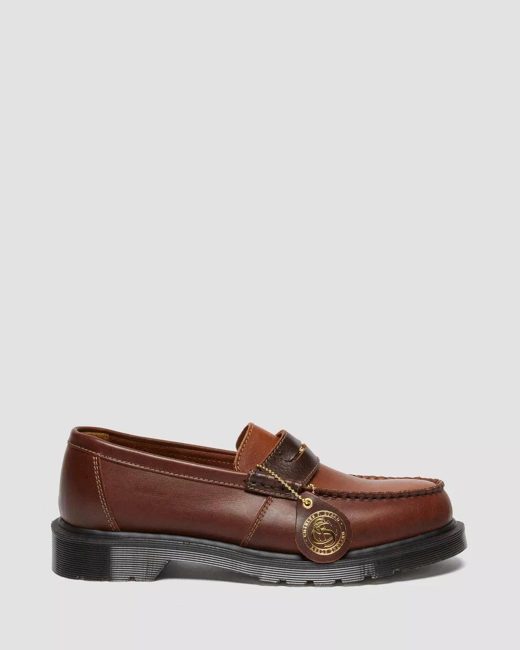 Brown+Amber Penton Leather Loafer