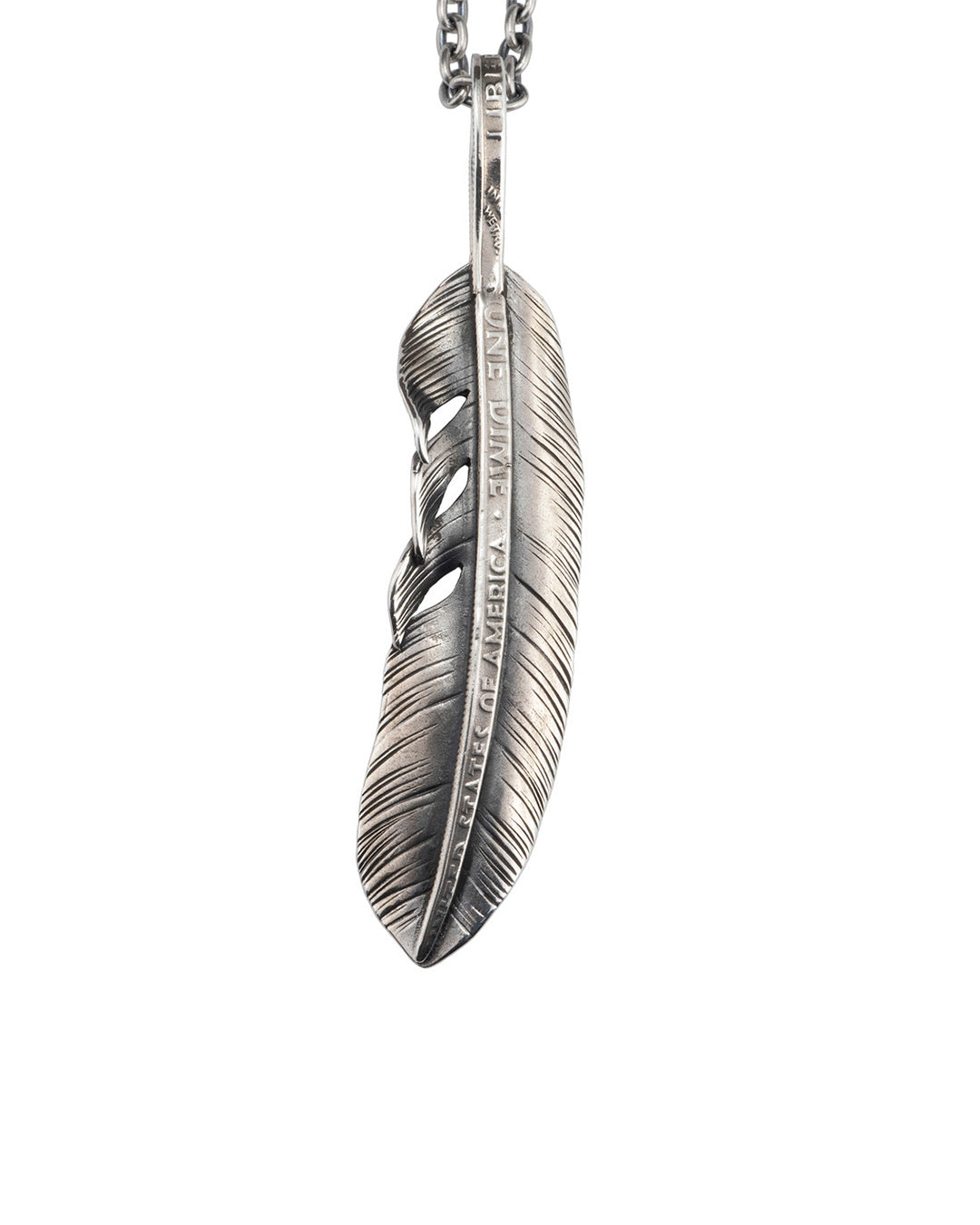 Liberty Feather Large Pendant Necklace