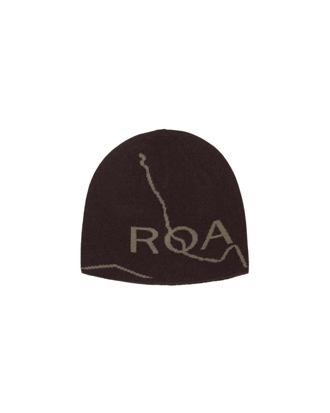 Brown Logo Wool Beanie