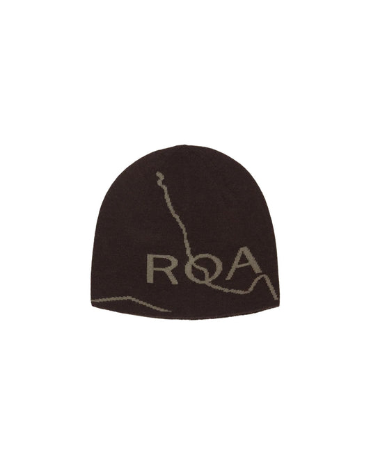 Brown Logo Wool Beanie