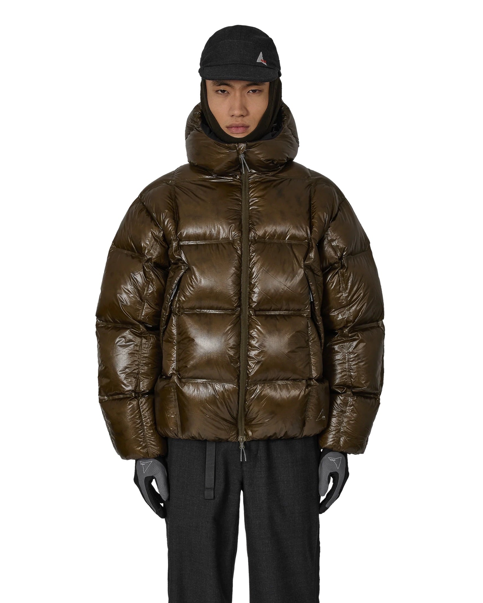 Dark Green Cube 650 Fill Power Down Jacket