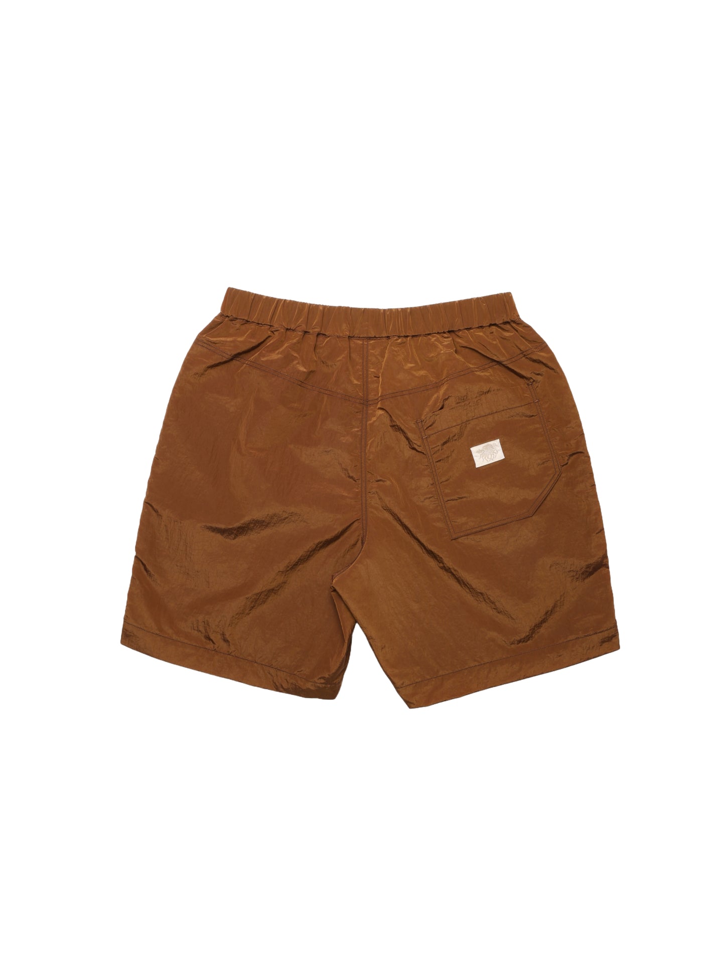 RANRA Bronze Brown Stroller Shiny Nylon Shorts