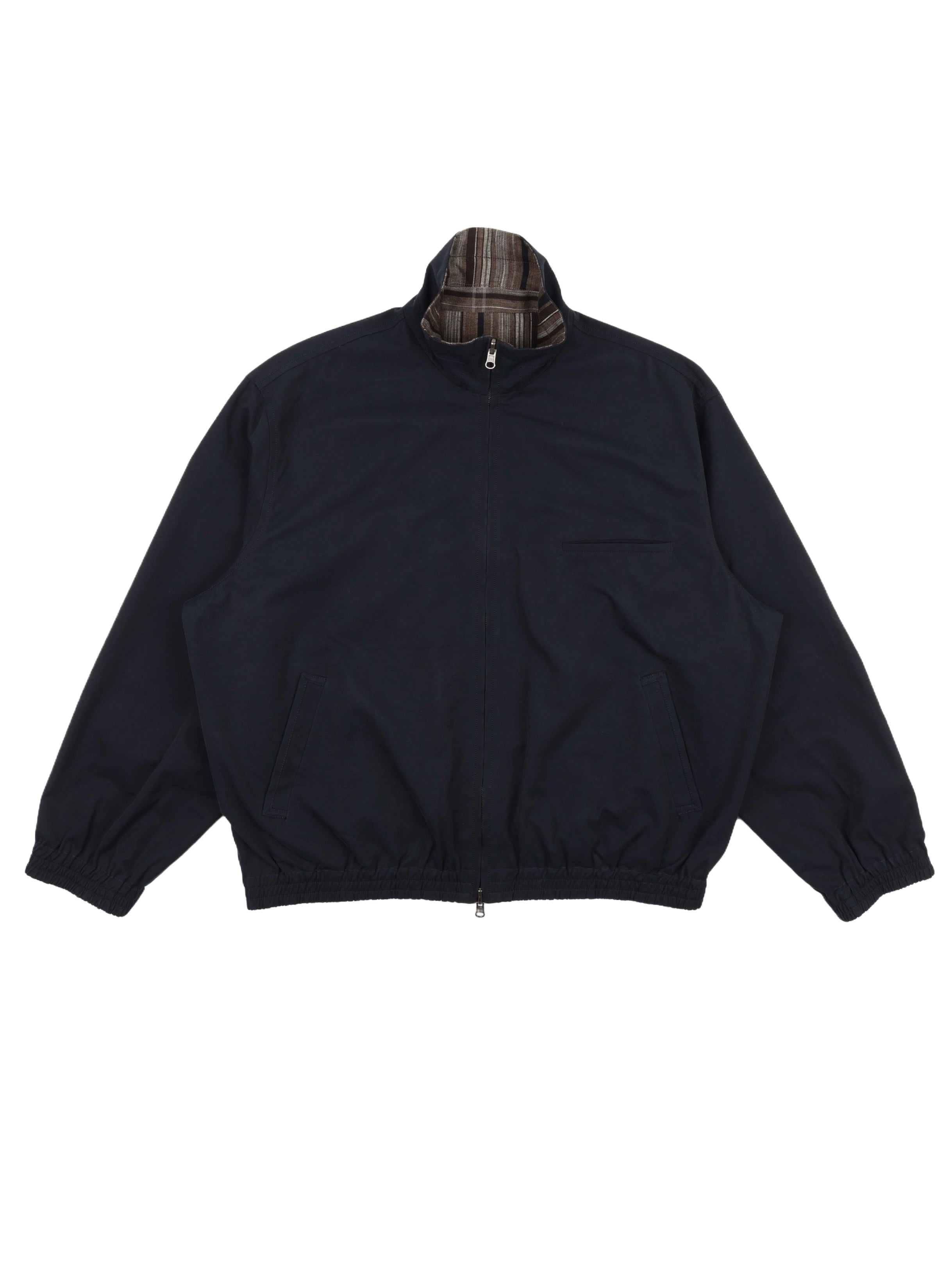 Base Store Exclusive Rinsed Black / Earthen Check Reversible Track Blouson
