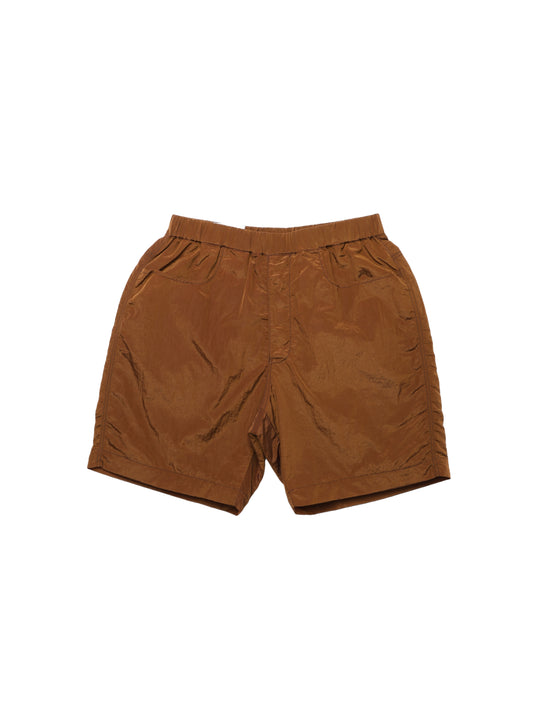 RANRA Bronze Brown Stroller Shiny Nylon Shorts