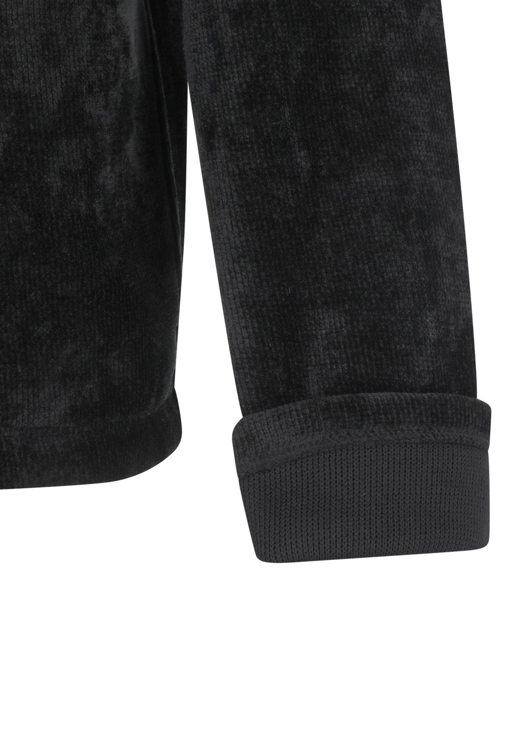 Black Velvet Zip Up Jumper