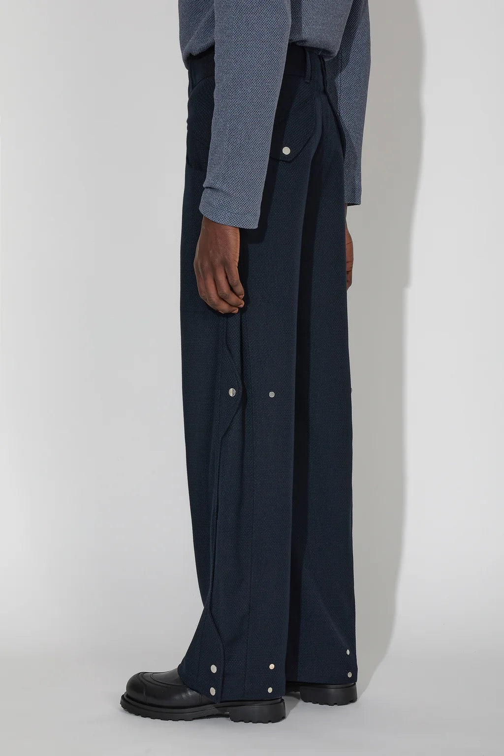 _J.L - A.L_ Lapis Blue Permian Trousers