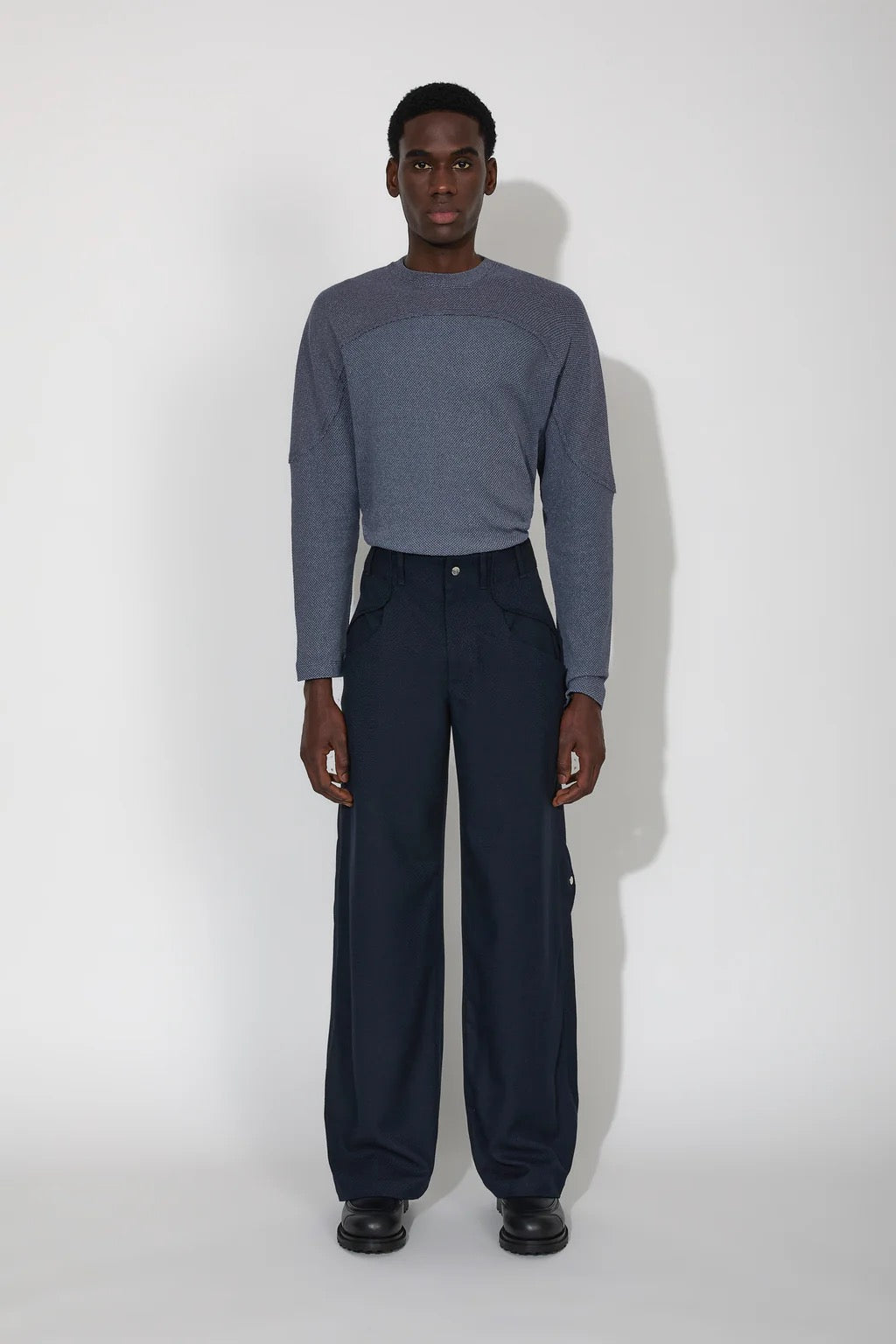 _J.L - A.L_ Lapis Blue Permian Trousers